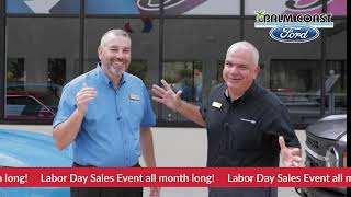 Labor Day Sales Event all month long at Palm Coast Ford