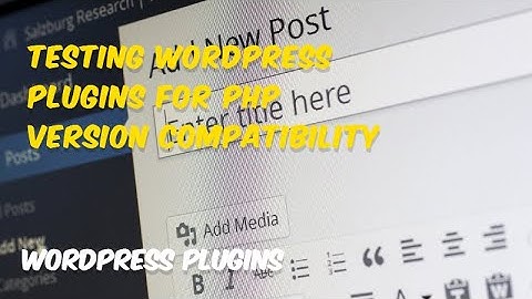 Testing plugins for PHP version compatibility