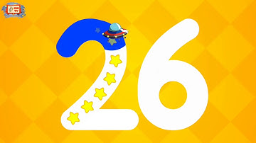number Twenty six 26 kids learning video