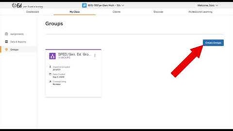 How to Create Different Groups on HMH Ed  Into Math