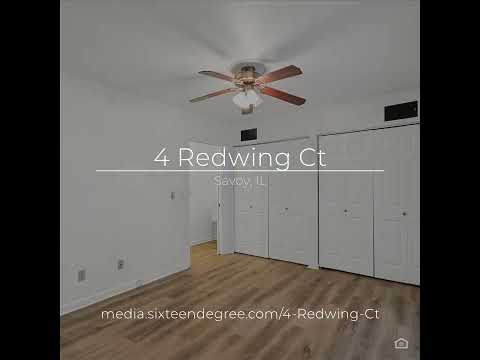 4 Redwing Ct, Savoy, IL home video tour