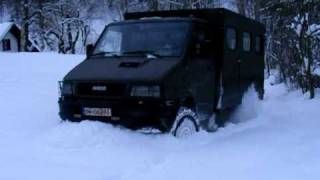 iveco daily 4x4 im schnee