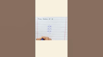 Prime Factors of 18 #shorts