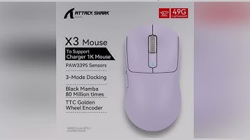 A must-have product! Attack Shark X3pro X3 Wireless Mouse, Macro Gaming Mouse,Lightweight Mouse,Pi