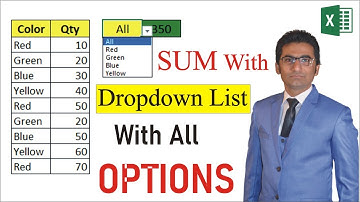 SUM With Dropdown List With All Options