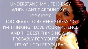 problem ariana grande lyrics HD