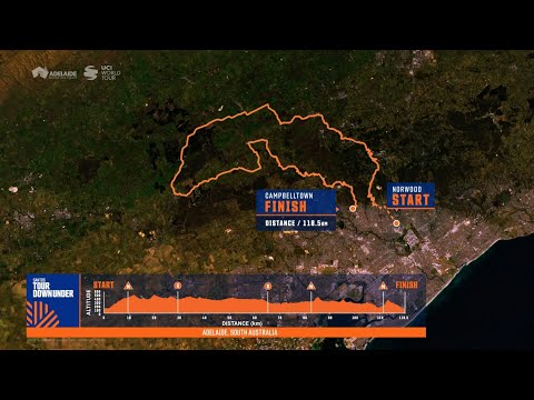 Race Routes | Stage 3 | Santos Tour Down Under 2023