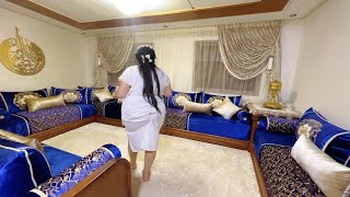 روتيني اليومي من يومياتي في بيت✨روتين حماس وتنضيف/وجبة عشاء سهلة وسريعة