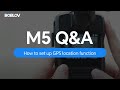 How to set up the boblov m5 2k body camera gps location function