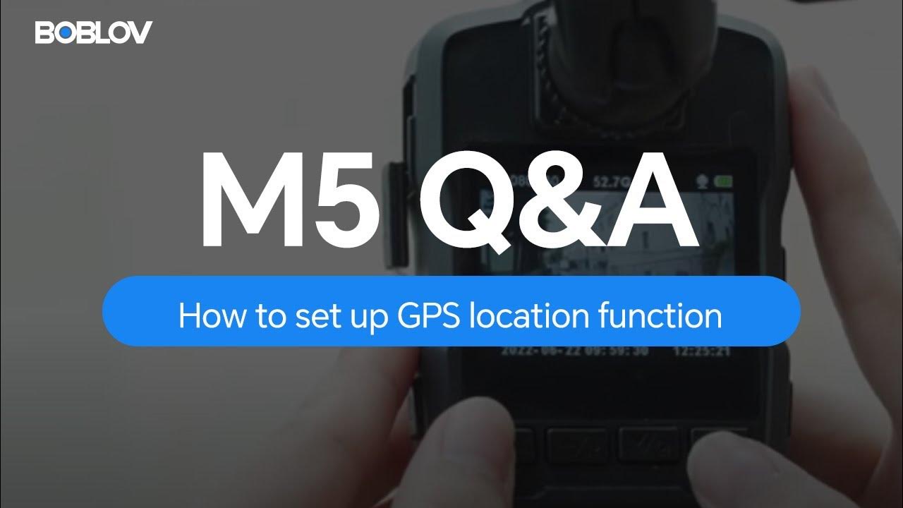 How to set up the BOBLOV M5 2K body camera GPS location function？ YouTube