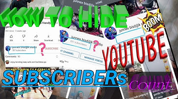 How to hide your subscribers count on YouTube /2021/tagalog tutorial