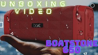 Unboxing of boAt Stone 650  bluetooth speaker.Best bluetooth speaker under 2000.#boat#btspeaker