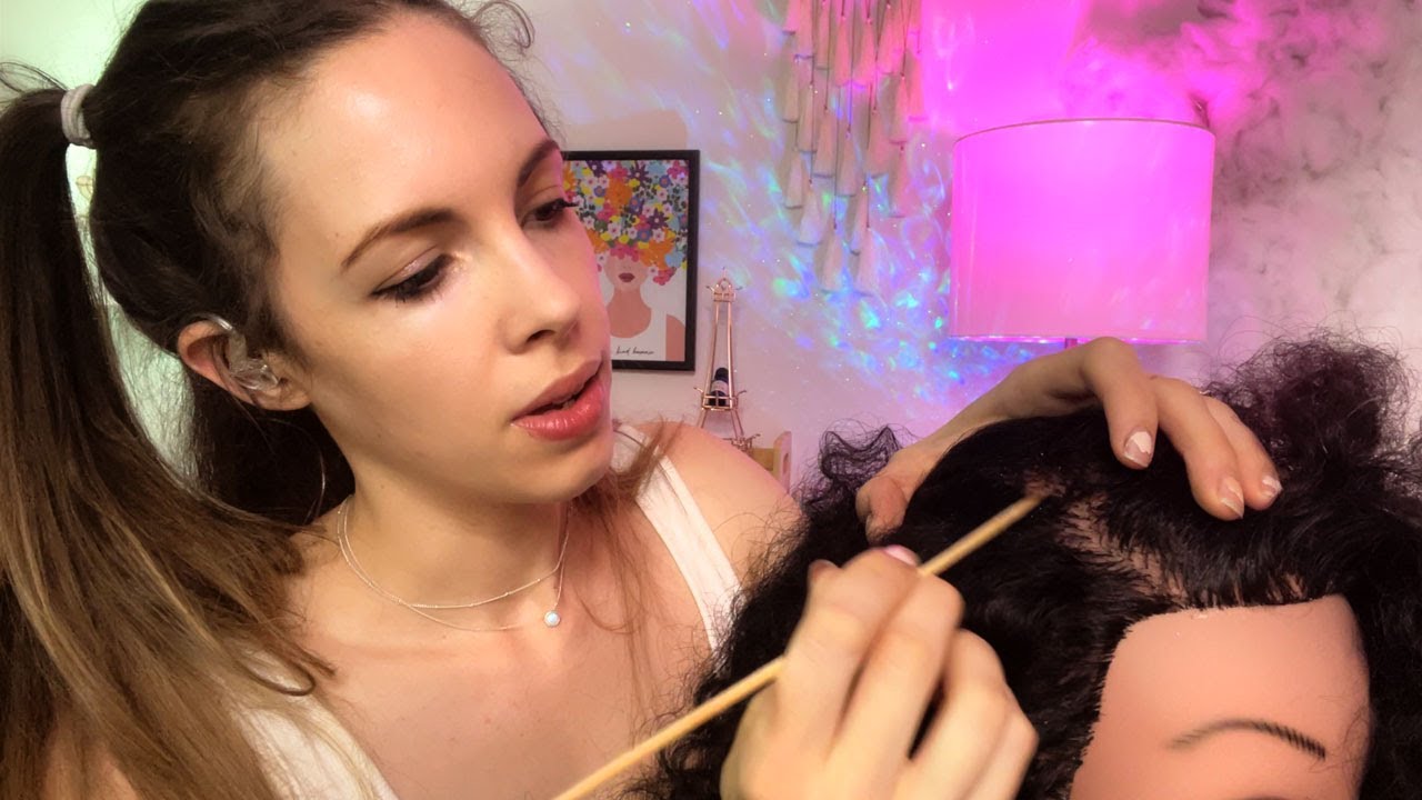 ASMR Scalp Check, Dandruff Removal, Scalp Scratching, Scalp Cleaning