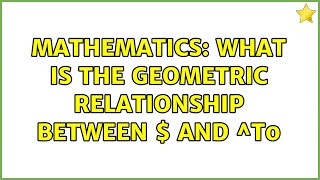 Mathematics: What is the geometric relationship between $A$ and $A^T$?