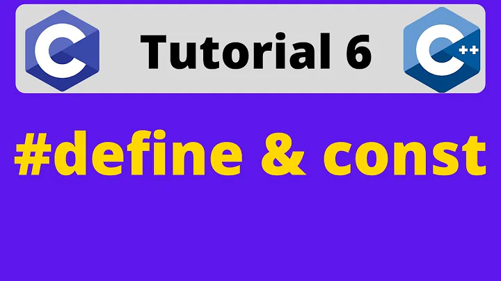 #DEFINE MACRO IN C | preprocessor directive in C | const qualifier, conditional compile | TUTORIAL 6