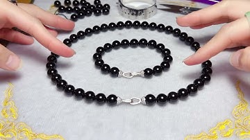 How To Make Beaded Bracelet Necklace with Clip Clasp? DIY Jewelry Idea Sharing (detail instructions)