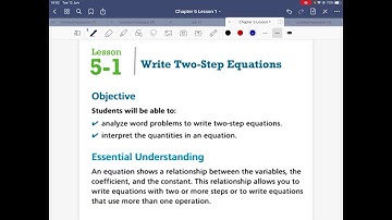 Lesson 5.1  Write Two-Step Equations