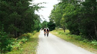 Biking on beautiful P'tit Train du Nord bike trail for 28KM/Mont Tremblant/Canada/Quebec 🇨🇦