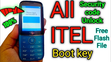 itel it6330 Security code Unlock, boot key, itel all mobile unlock passwords 100%