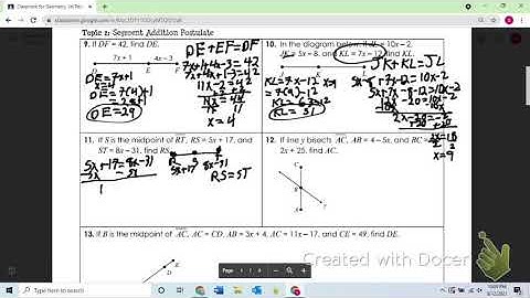 All things algebra answer key unit 1 geometry basics