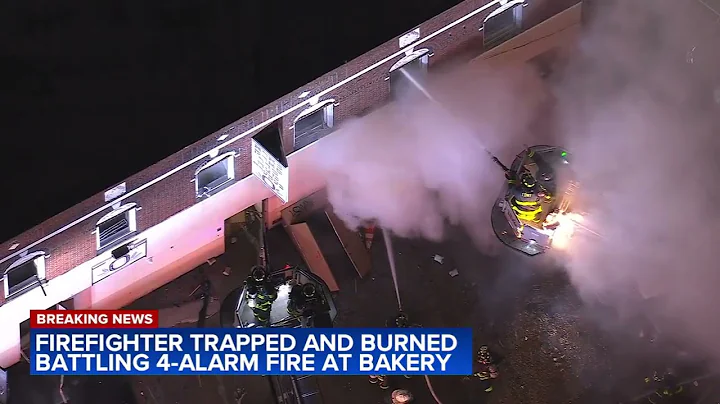 Firefighter trapped, burned battling 4-alarm fire at Brooklyn bakery