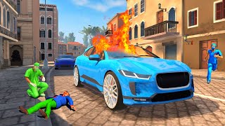 TAXI SIM 2020 | 4×4 FLYING CAR 👮‍♂️🚕 - Car Games Taxi sim - Android Gameplay screenshot 3
