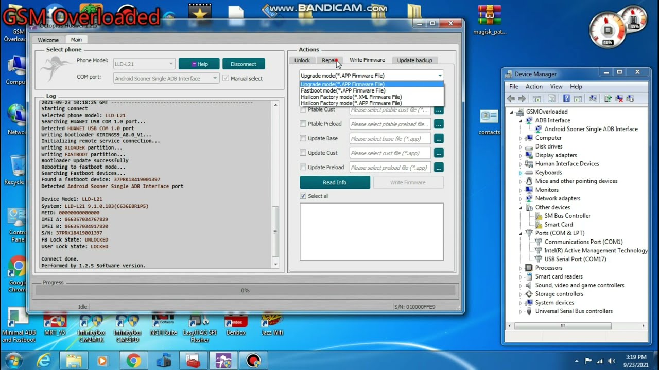 LLD L21 LLDL21A Honor9 lite Imei Repair with Huawei Octoplus test points YouTube