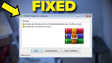 fix checksum error and file is corrupt while extracting By Winrar in Windows 10/11