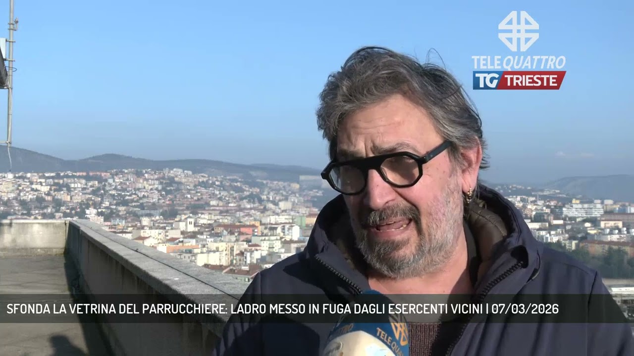 SFONDA LA VETRINA DEL PARRUCCHIERE: LADRO MESSO IN FUGA DAGLI ESERCENTI VICINI | 07/03/2026