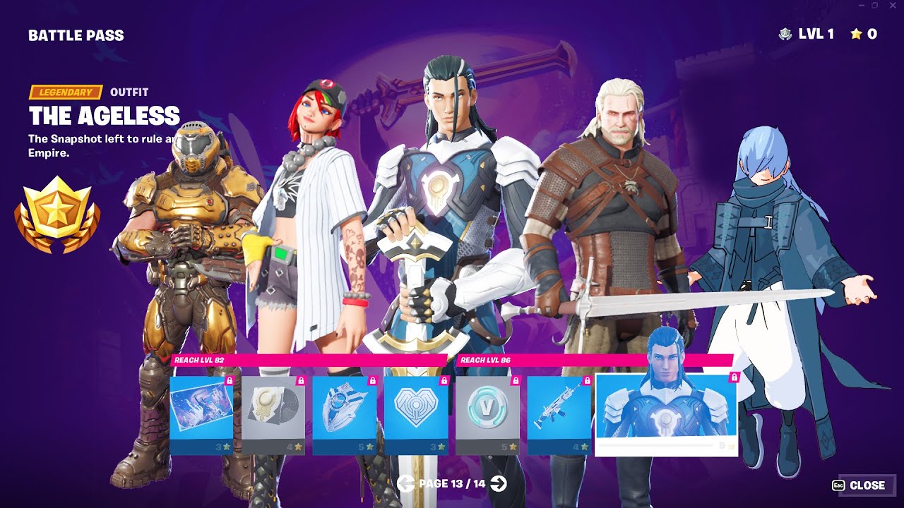 Chapter 4 Season 1 Battle Pass All & Bonus REWARDS Full Showcase