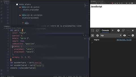 Curso JavaScript - Objetos, acceder a los valores parte #1