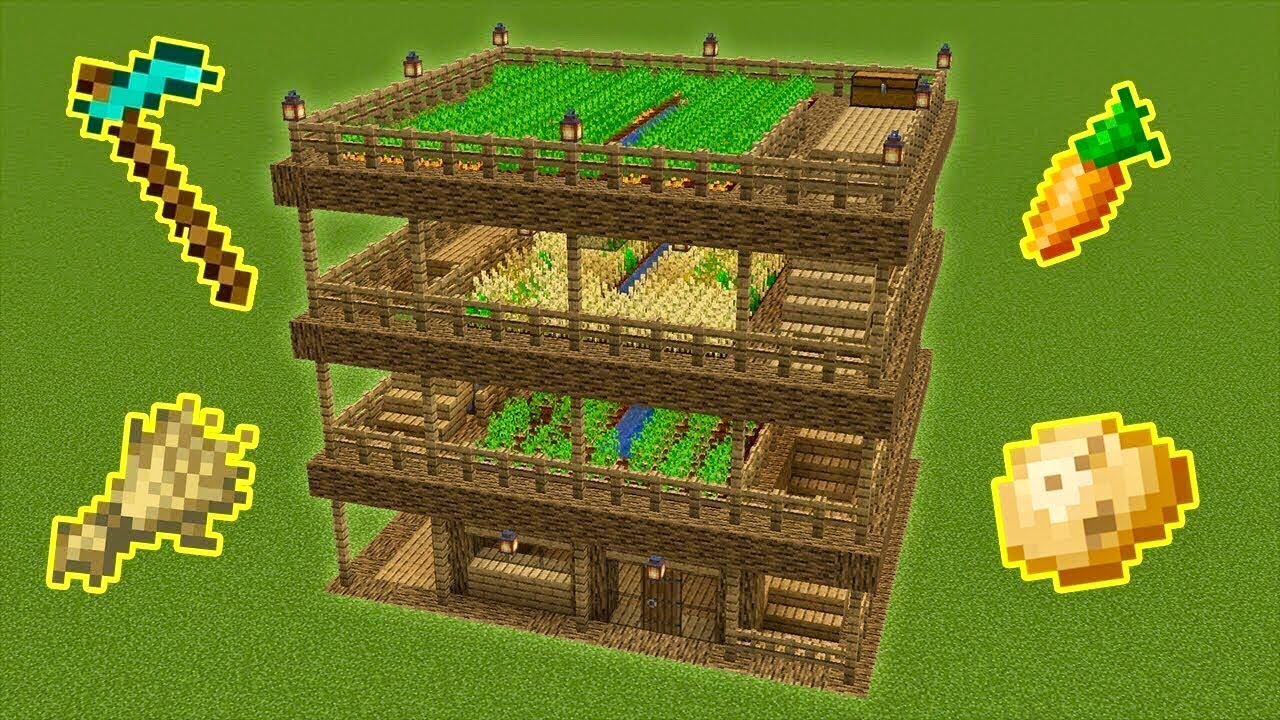 Minecraft - How to build THE ULTIMATE FARM HOUSE