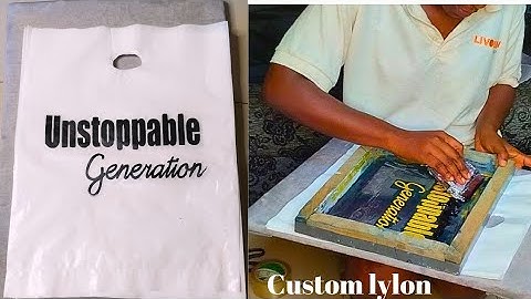How to customise nylon bag for your business using screen printing method for beginners.