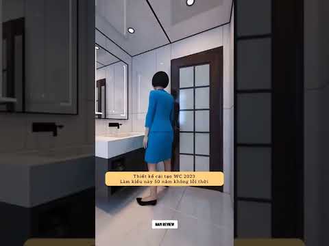 Video Thiết kế cải tạo nhà vệ sinh 2023 | Nam Review #shorts - youtube