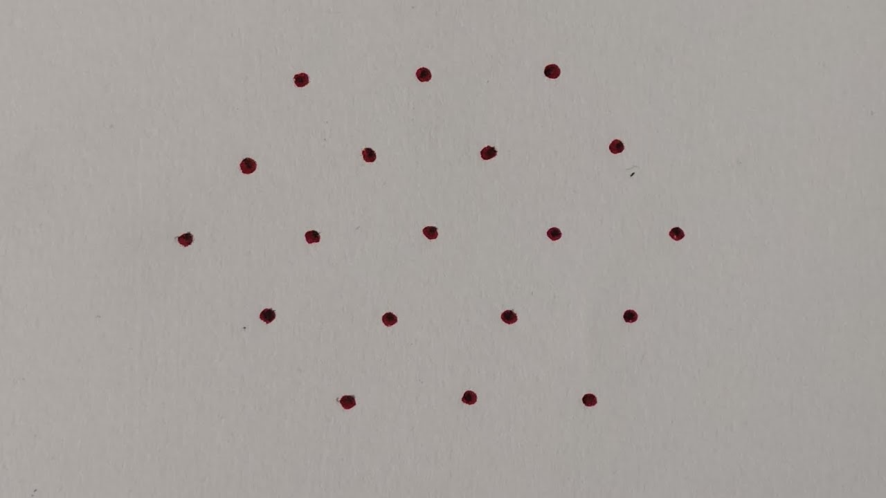 Simple muggulu design🪷 budhavaram muggulu design🪷 daily morning easy kolam🪷