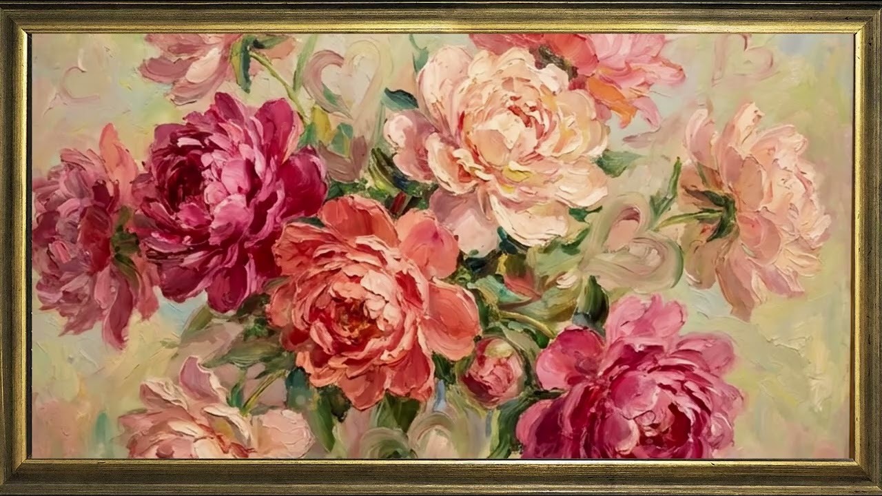 Romantic Vintage Painting 🌸 Elegant Floral Art for a Cozy & Calm Atmosphere