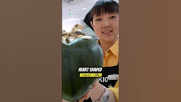 Japan Sells Heart-Shaped Watermelons for $200..  Just Because!! #shorts #watermelon