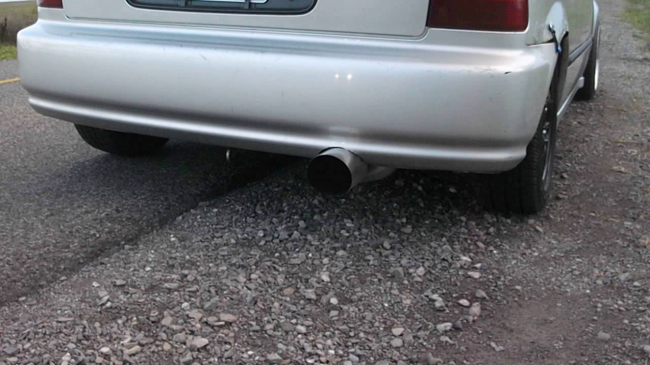 10 honda civic ricer exhaust youtube