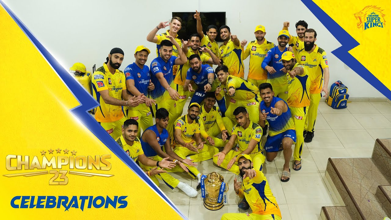 Celebrating the Super Kings Way   CHAMPION5  IPL2023