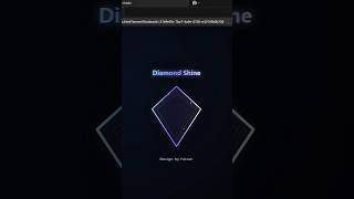 Diamond Shine animation | css effects #shorts #short #fyp
