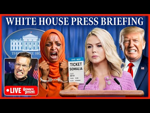 White House Press Briefing LIVE Now With Karoline Leavitt As Ilhan Omar And Somali Fraud EXPOSED 