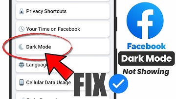 HOW TO FIX Facebook Dark Mode Not Showing | dark mode not showing up on facebook