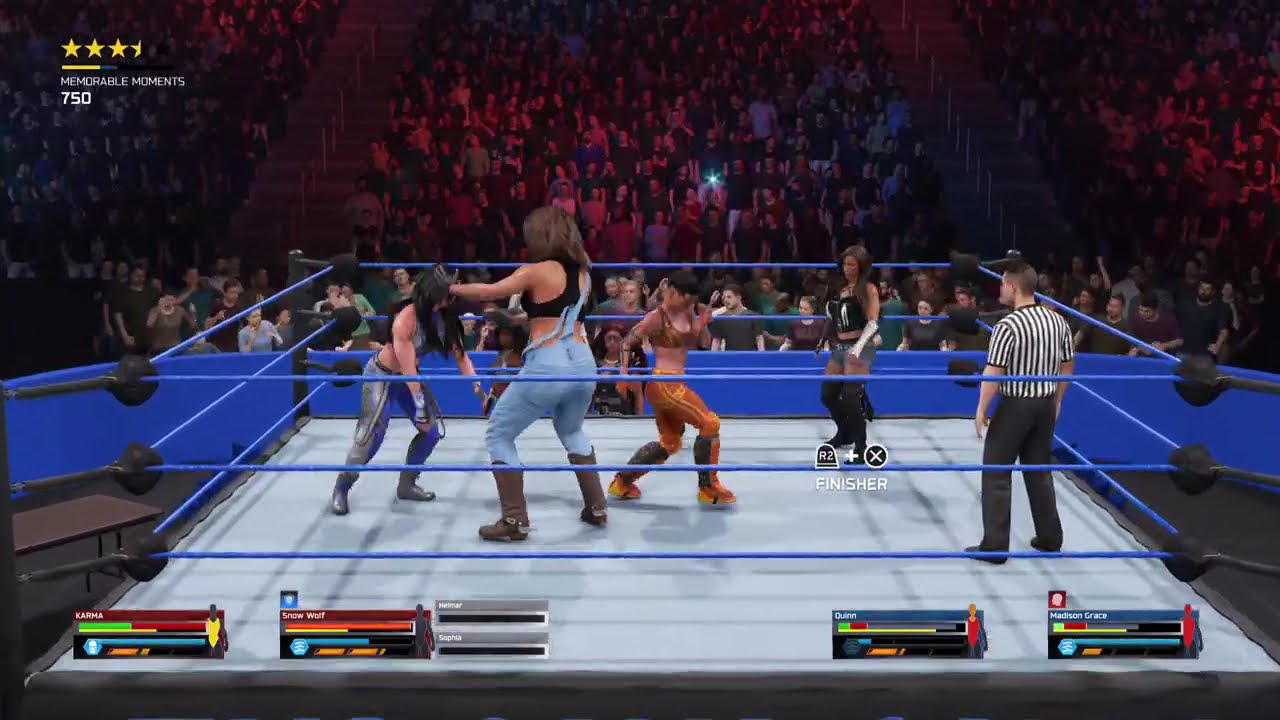 Thursday Throwdown - Karma and Snow Wolf Vs Quinn and Madison