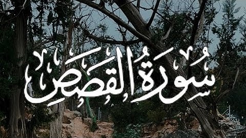 Surah Al-Qasas |سورة القصص كاملة مكتوبة بصوت القارئ- احمد النفيس-