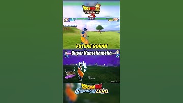 Gohan (Future) Super Kamehameha Comparison - BT3 Vs Sparking! ZERO