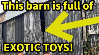 Helicopter  farm Filled With Hidden Sports Cars,  motorbikes, and more! - Abandoned Places