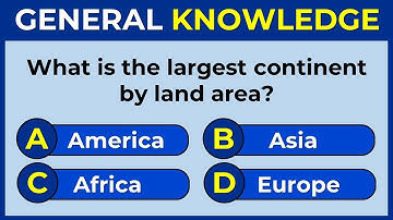 50 General Knowledge Questions! How Good Is Your General Knowledge? #challenge 4