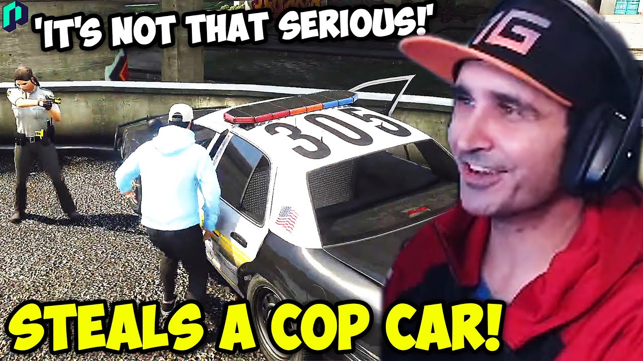 Summit1g STEALS A COP CAR AND TROLLS COPS! | GTA 5 NoPixel RP