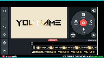 How to make a chill 3d intro from android kinemaster tutorial 12 September 2019 II H One Tech II