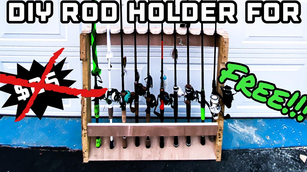Build a Rod Rack for FREE (Wooden Pallet) 